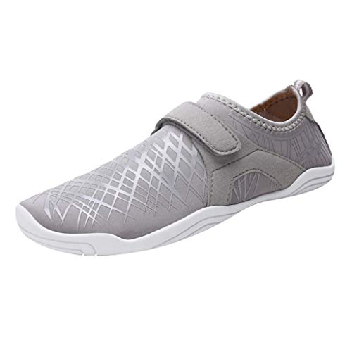 IPOTCH Zapatillas de Correr Cómodo y Suave para Surf, Yoga, Gimnasio, Zapatos Transpirables y Ligeros de Secado Rápido - Gris, 46