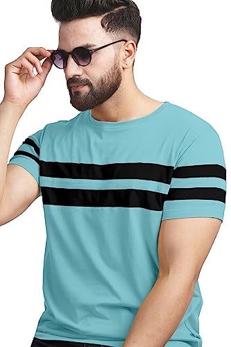 Image of AUSK Men Regular Fit T Shirt || Half Sleeve Mens Regular Fit T-Shirt Combo|| Regular Fit T-Shirts for Men Pack of 2 Combo