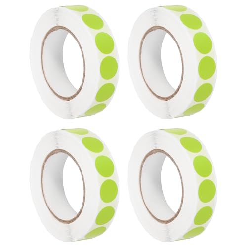 Pastilles autocollantes rondes de 13 mm vert clair pour l'organisation