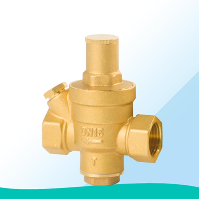 Spare Part for DN15 DN20 DN25 Brass Water Pressure Reducing Maintaining Valves Regulator Mayitr Adjustable Relief Valves with Gauge Meter - (Specification: DN25)