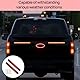 Menibeuty 2 Stück 12-24V 15 LEDs Rücklicht Motorrad, Wasserdichte Stop Turn Rücklichter Nebelschlussleuchte LED Identifikationslicht, Rücklicht Mit Bremslicht für Offroad LKW Pickup Auto RV