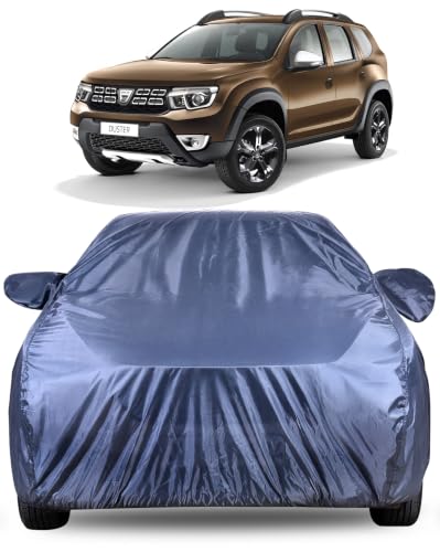 Image of Autofact Premium Car Cover for Duster | All Weather Water-Resistant Full Body Car Cover | Light-Weight Triple-Stitched Outdoor Shield with UV Protection, Dustproof & Heat-Resistant