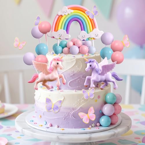 Unicorn Cake Toppers Unicorn Cake Decoration Pony Birthday Decorations