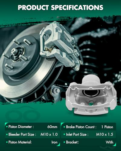 Image of SCITOO Front Right Brake Caliper With Bracket 18-B4911 Compatible For Chevrolet For Malibu 2004-2008 For Chevrolet HHR 2006-2011 For Pontiac G6 2006-2008