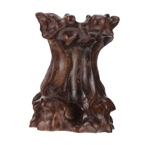 OUNONA 1個 木製ベース base 長方形の陳列台 グローブディスプレイスタンド ミニグローブ 拠点 球体表示 皿 ウッド ボールベース ベースの装飾 木製 ボールホルダー