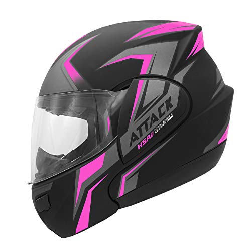 Pro Tork Capacete Attack Hsa 56 Preto/Rosa