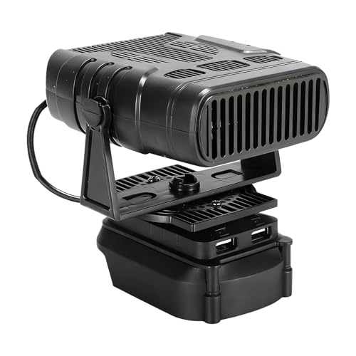 Calentador De Coche, Con Ángulo Ajustable De 90 Grados, 12,5x11,5x8cm, Calentador Recargable Inalámbrico Con Puerto USB Doble, Inalámbrico Portátil Con Batería, Rendimiento De Desempañamien