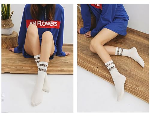 Image of YYaaloa Women Above Ankle Crew Socks Soft Cotton Casual Calf Workout Socks