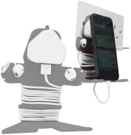 Mi Cable Tidy Silver - Cable Organizer and Stand for iPhone, iPad, Cellphone, Tablet, Smartphone, Nintendo DS, Sony PSP and Mobile Phone Devices