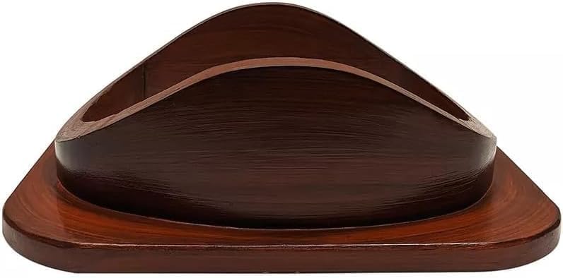 Base en bois massif marron foncé antique pour casque de plongée de 45,7 cm, cadeau fait à la main