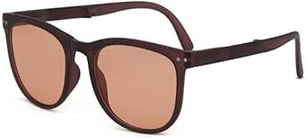 Folding Sunglasses UV400 Protection Sunscreen Sunglasses Mens Brown Shade Glasses