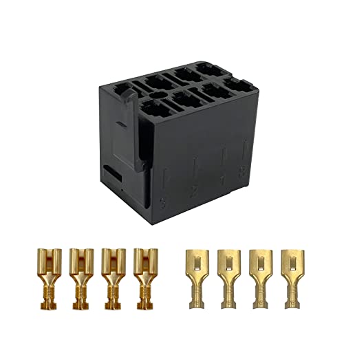 Image of 1 Set Rocker Switch Plug Socket with 6.3mm Female Spade Terminals for ARB Carling Switch Connection