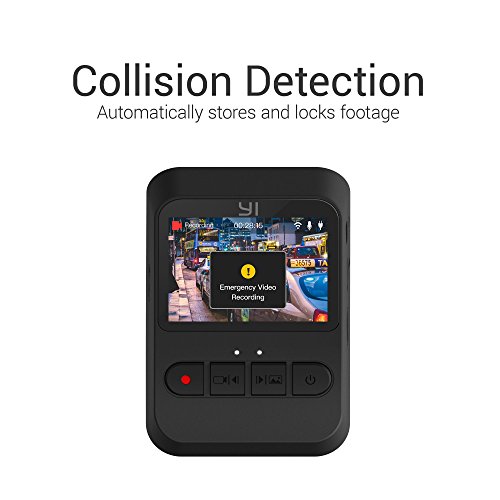 Image of YI Mini Dash Cam, 1080p FHD Dashboard Video Recorder, Wi-Fi Car Camera with 140 Degree Wide-Angle Lens, Night Vision, G-Sensor, 2 inch LCD Screen, Loop Recording