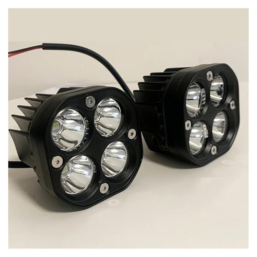 Projecteurs LED moto 12V-24V étanches pour éclairage tout-terrain
