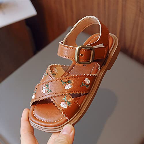 Elegant Cargo Baby Shoes Little Girl's Fit and Flare Leisure Flower Party Princess Shoes Minimalist Comfortable Flat Shoes4