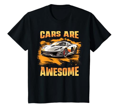 Niños Coche deportivo Supercar Cars Are Awesome Boys Gráfico Camiseta