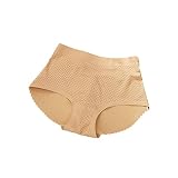 Culotte Push Up Pad d'éponge Faux Fesses Cul Culottes Pleines Fesses sans Trace Fesses Culotte Belle Culotte Abdomen Sexy Culotte (Color : Beige, Poids : 0-44KG)