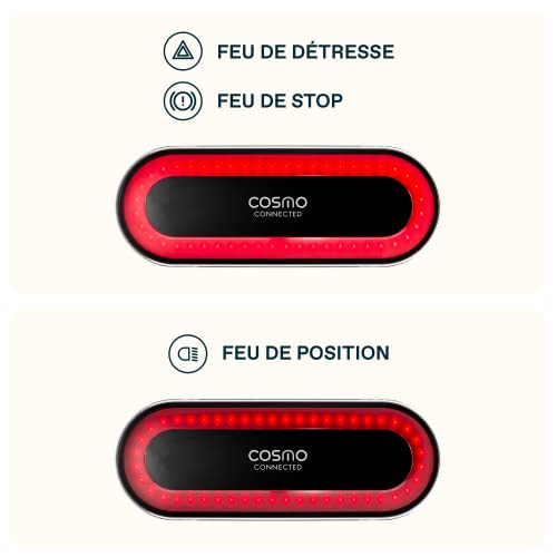 Cosmo Evasion Casque avec éclairage Vélo Arrière Intelligent et Connecté Feu Stop Detection de Chute Automatique Partage de trajet Neuf - vue 8