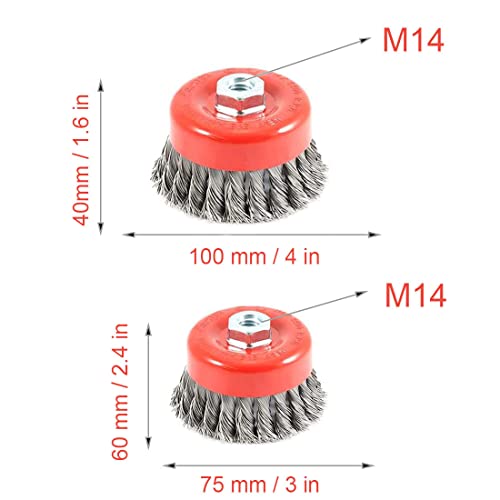 VIVIIHOO Spazzola a Tazza Spazzola Metallica per