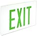 Morris 73322 Double Sided Legend Panel for Edge Lit LED Exit Sign, Green