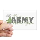 CafePress Fiance Combat Boots Army Rectangle Bumper Sticker Car Decal