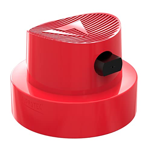 AUPROTEC 5x Sprühkopf Ersatz Sprühköpfe Fächersprühkopf Sprühkappe für Spraydosen Spray Caps rot/schwarz