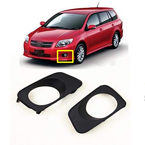 Auto-Tech 2pcs Kit Car New Black Front Left + Right Bumper Fog Light Lamp Cover Grille Replacement for Toyota AXIO FIELDER 2006-2008 Auto-Tech 2pcs Kit Car New Black Front Left + Right Bumper Fog Light Lamp Cover Grille Replacement for Toyota AXIO FIELDER 2006-2008