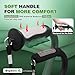 BigAlex Lightweight Walking Cane, Soft Offset Handle for Seniors, Adjustable Collapsible Portable Stick for Women & Men, Mobility Aid for Elderly Adults, Folding Cane Provides Stability & Balance