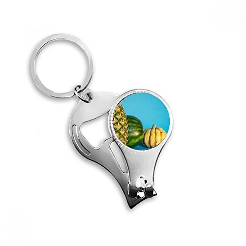 Pince à ongles ananas avec porte-clés décapsuleur intégré pour votre quotidien