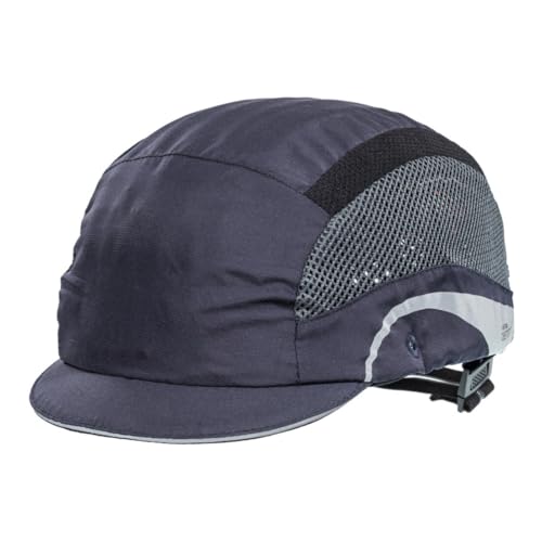 JSP HardCap Aerolite Anstoßkappe – 2,5 cm Mikroschirm – Marineblau – Leichte Schutzkappe mit Belüftung – EN812 Zertifiziert – (Modell: AAG000-002-100)