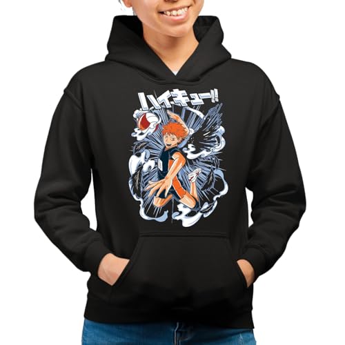 the Fan Tee Sudadera Adulto con Capucha de Mujer Dibujos Animados Haikyu Divertido El Pequeño Gigante, Tobio, Karasuno, Voleibol 003 XL