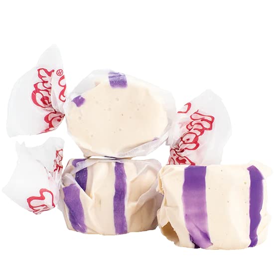 Taffy Town Caramelos - Miel Lavanda  Taffy Gourmet  Caramelos estilo turrón  Suave y delicioso  Golosinas Sumer  Caramelos para fiestas  2.5 libras