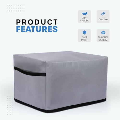 Image of Crasome Dust & Water Proof Printer Cover for HP Smart Tank All-in-One 670 / 675 (Grey)