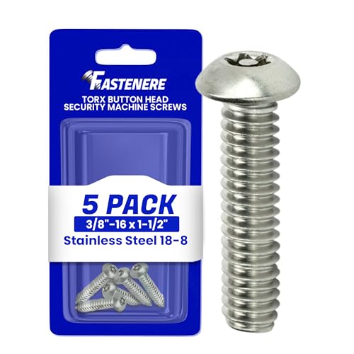Fastenere Torx Security Machine Screws - 3/8-16 x 1-1/2