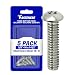 3/8-16 x 1-1/2" Button Head Torx Security Machine Screw Bolt Screws Stainless Steel Tamper Resistant, Qty 5 Thread Size 3/8-16 x 1-1/2" Length by Fastenere
