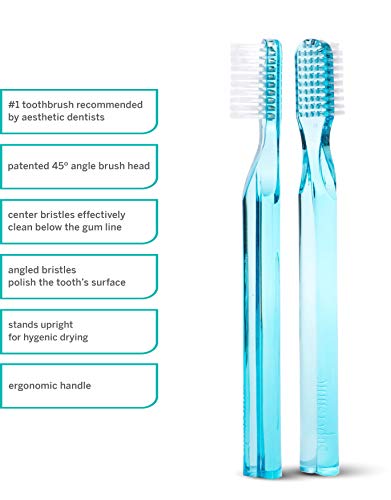 Supersmile New Generation 45° Patented Toothbrush, Blue, 2 Count #TOP5