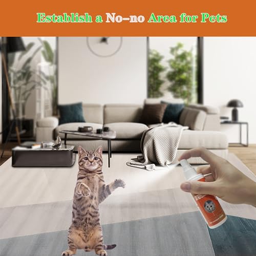Pizulkao Cat Deterrent Spray, Cat Repellent Spray Indoor, Cat Urination Deterrent Keep Cats Away, Cat Scratch Deterrent Training Aid For Furniture thumb #3