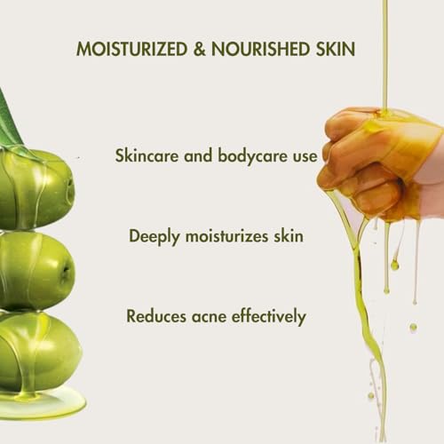 Image of Pink Woolf Olive Oil for Hair & Skin | Pure Cold-Pressed | Nourishes & Hydrates | 2 Bottle Pack
