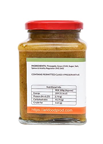 Image of ARKOS Homemade Chilli pineapple Sauce 800gm with 100% natural ingredients,Hot, Tangy, Sour, & Spicy with Authentic Chinese flavour Chilli Pineapple Sauce thick liquid eaten with food