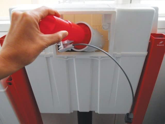 Mécanisme de chasse d'eau à câble double volume et manchette d'alimentation WC suspendu