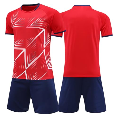 Tokeya Maillot de Foot Enfant Garçons Séchage Rapide Ensemble Tenue Football Basket Respirant Entrainement T-Shirt et Shorts 2 Pièces Survêtement Vêtement de Sport...