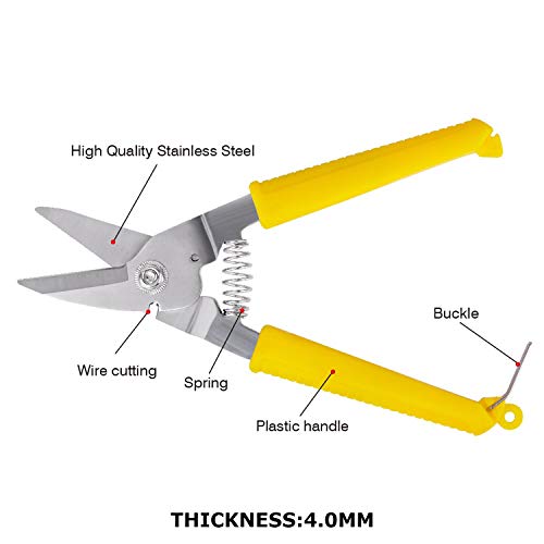 Image of Mario Scissors for Gardening /Purnning Work - 8.26 inch / 210 mm - Strong Cutting Scissors, Safe to Handel - Premium Stainless Steel Blade Scissors - MGS 701