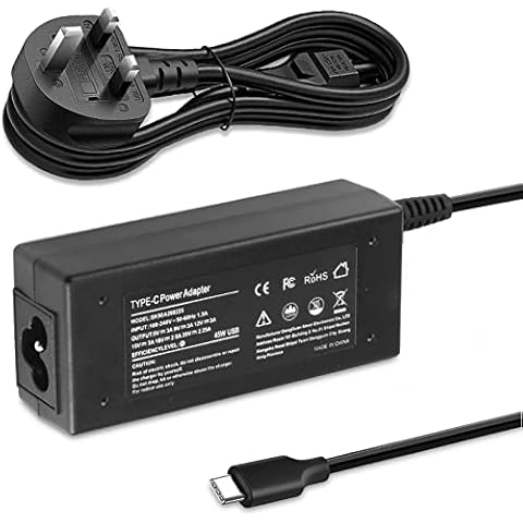 45W 20V 2.25A USB C Ac Adapter Charger/Power Cord Supply for Acer Chromebook 11 13 R13 14 15 CB315-1H CB311 CB314 CB315 C771 C733 Acer SWift 7 SF713-51 SP714-51 SA5-271 Power Charging Cable Cover