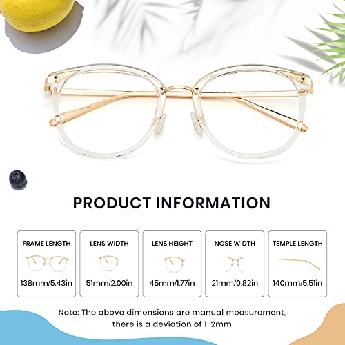 Image of Cyxus Blue Light Glasses for Women Men Stylish Computer Glasses Reduce Eye Strain UV Protection for Screen