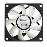 GELID Solutions Silent 7 – 3-Pin fan of 70mm for Standard Case | Silent Operation | Optimized Fan Blades | High Airflow & High Static Pressure.