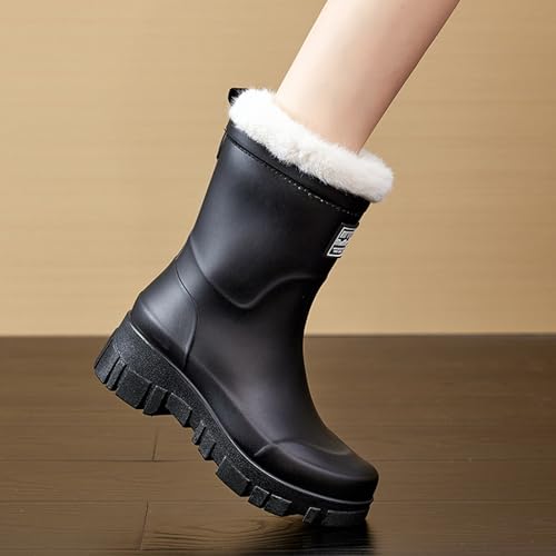 Bottes de pluie mi-hautes femme imperméables confortables légères - 5