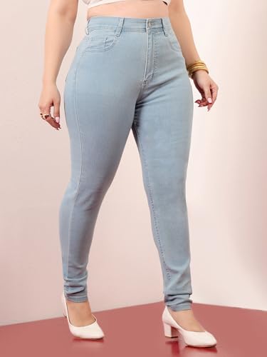 Image of Miss Chase A+ Women's Bootcut High Rise Regular Length Stretchable Denim Jeans