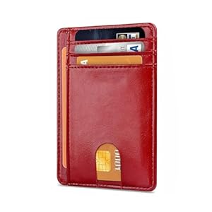 Portefeuille Fin en Cuir avec Blocage RFID – Poche Avant Pratique