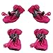 Sevenfly Dog Shoes Pet Boots Breathable Dog Shoes for Small Doggy Drawstring Durable Pet Paw Protector for Hot Pavement,Rose Red No. 3 (M Code)