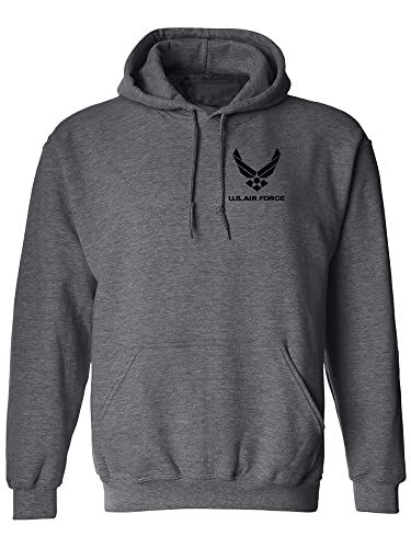zerogravitee Air Force Left Chest Adult Hooded Sweatshirt